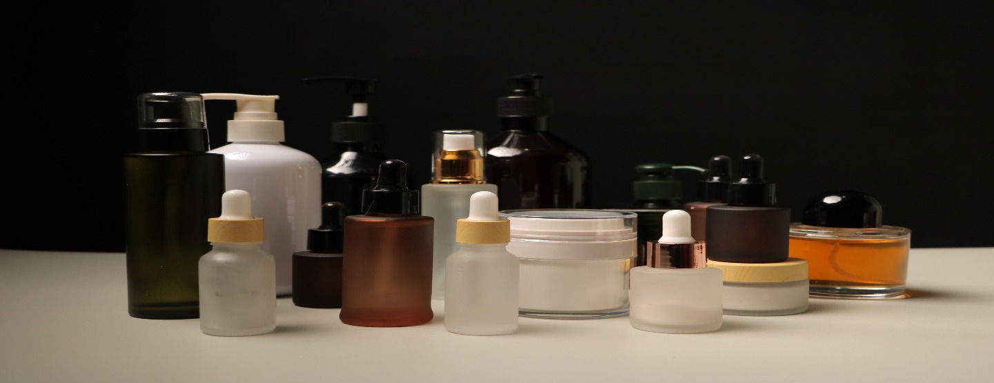 downloadAssorted cosmetic bottles and jars